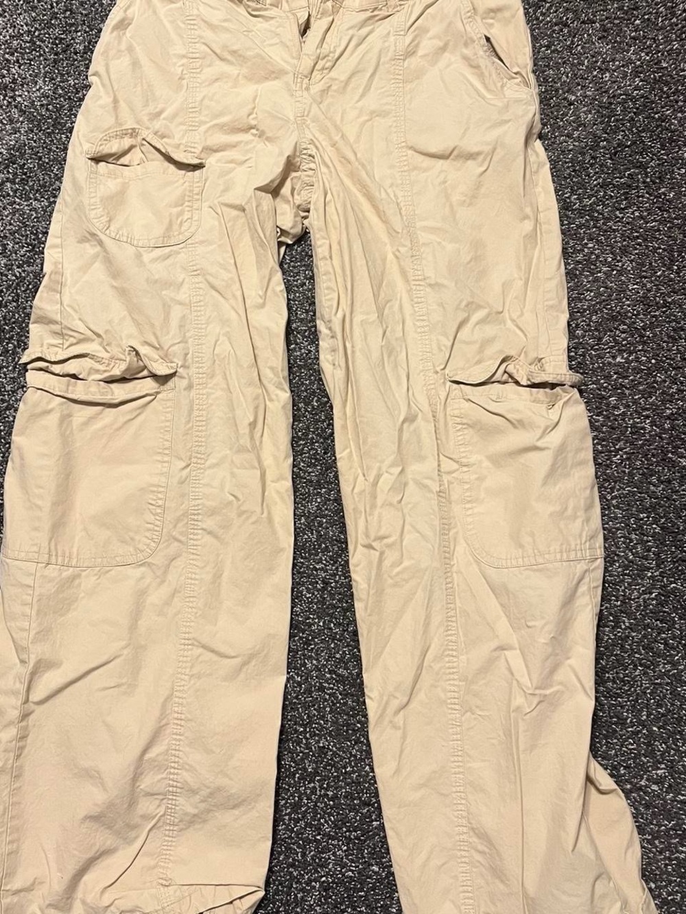 Beige Light Cargo Pants
